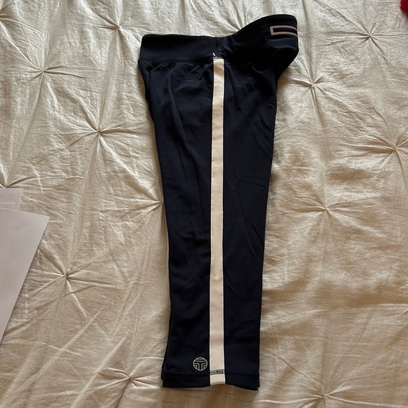 TORY BURCH SPORT NAVY CROPPED LEGGING - Picture 2 of 13